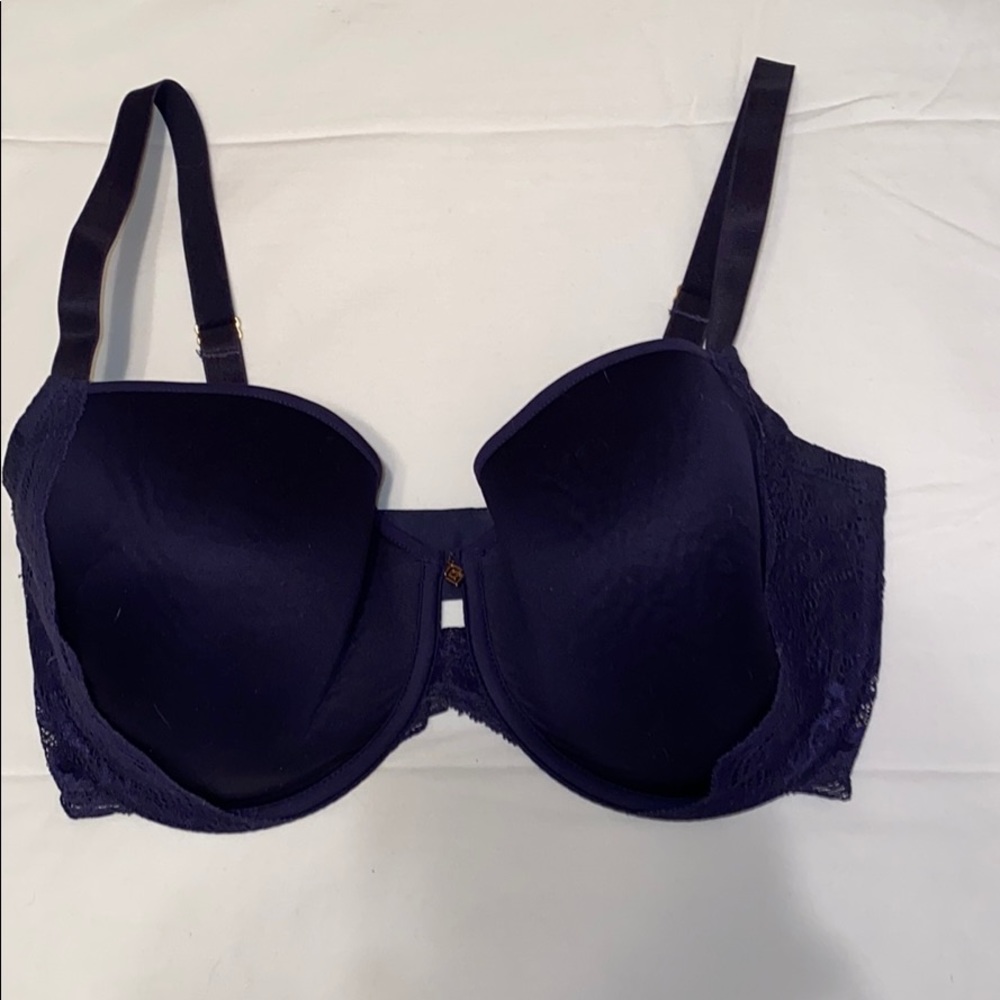 Navy Blue bra With Lace Caroll Thirdlove